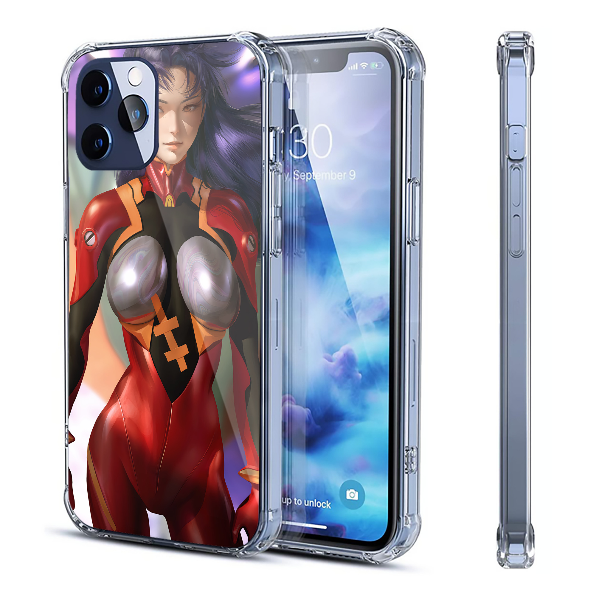 （画像用） EVA 新世紀エヴァンゲリオン 【iPhone 12シリーズ対応】透明スマホケース（クリアソフトケース）